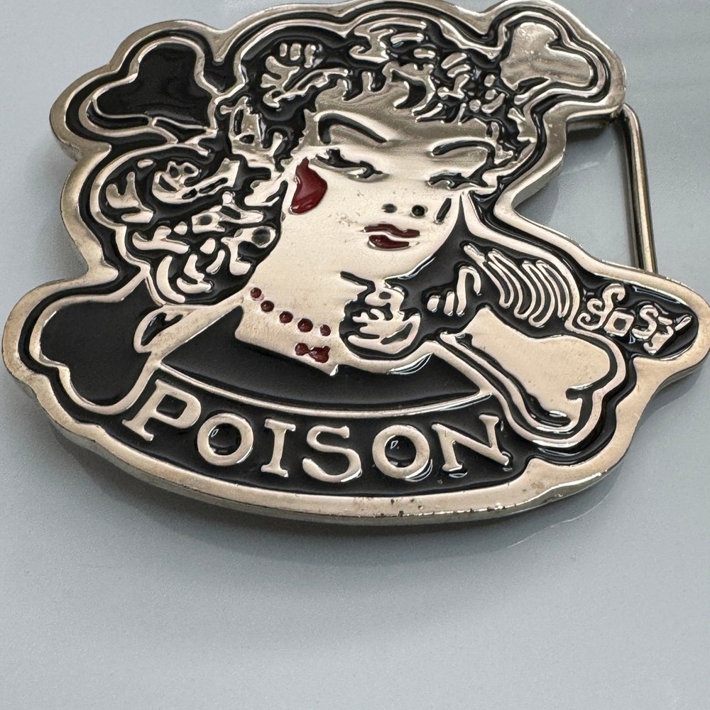Poison‎ Sassy Woman Face Belt Buckle